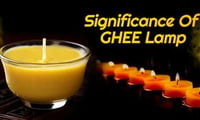 Lighting Ghee lamp before God is more Auspicious 